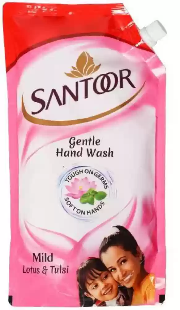 Santoor Hand Wash Lotus and tulsi Refill