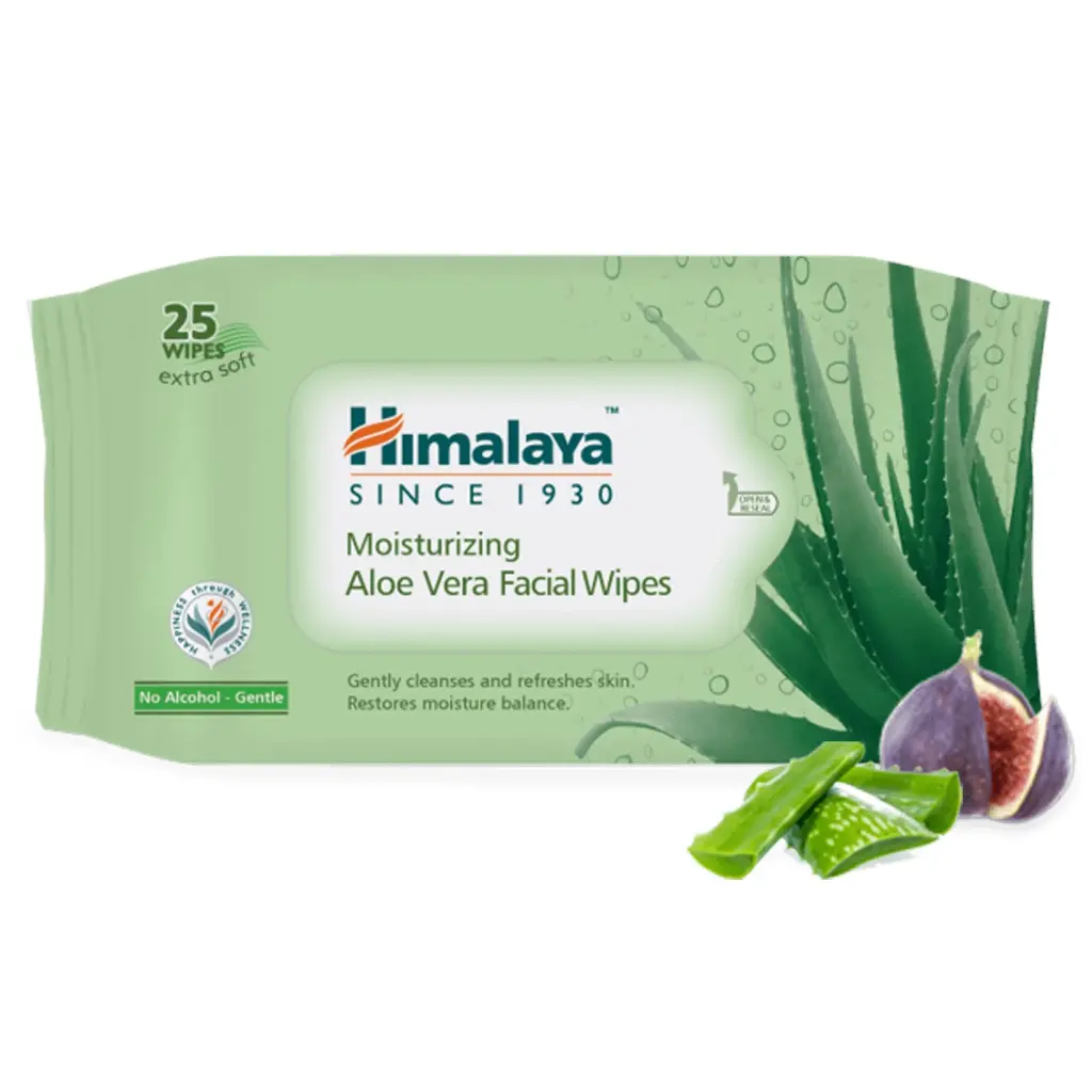 Himalaya aloevera facial wipes