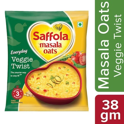 Saffola veggie twist oats 38gm